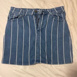 Altar’d State striped denim skirt